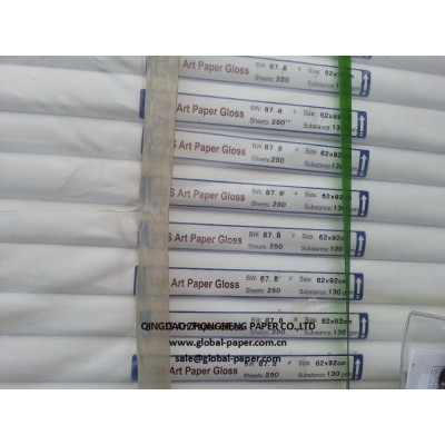 128 ~ 200 gsm and 840mm Width Matt Art Paper (Hight Quality)